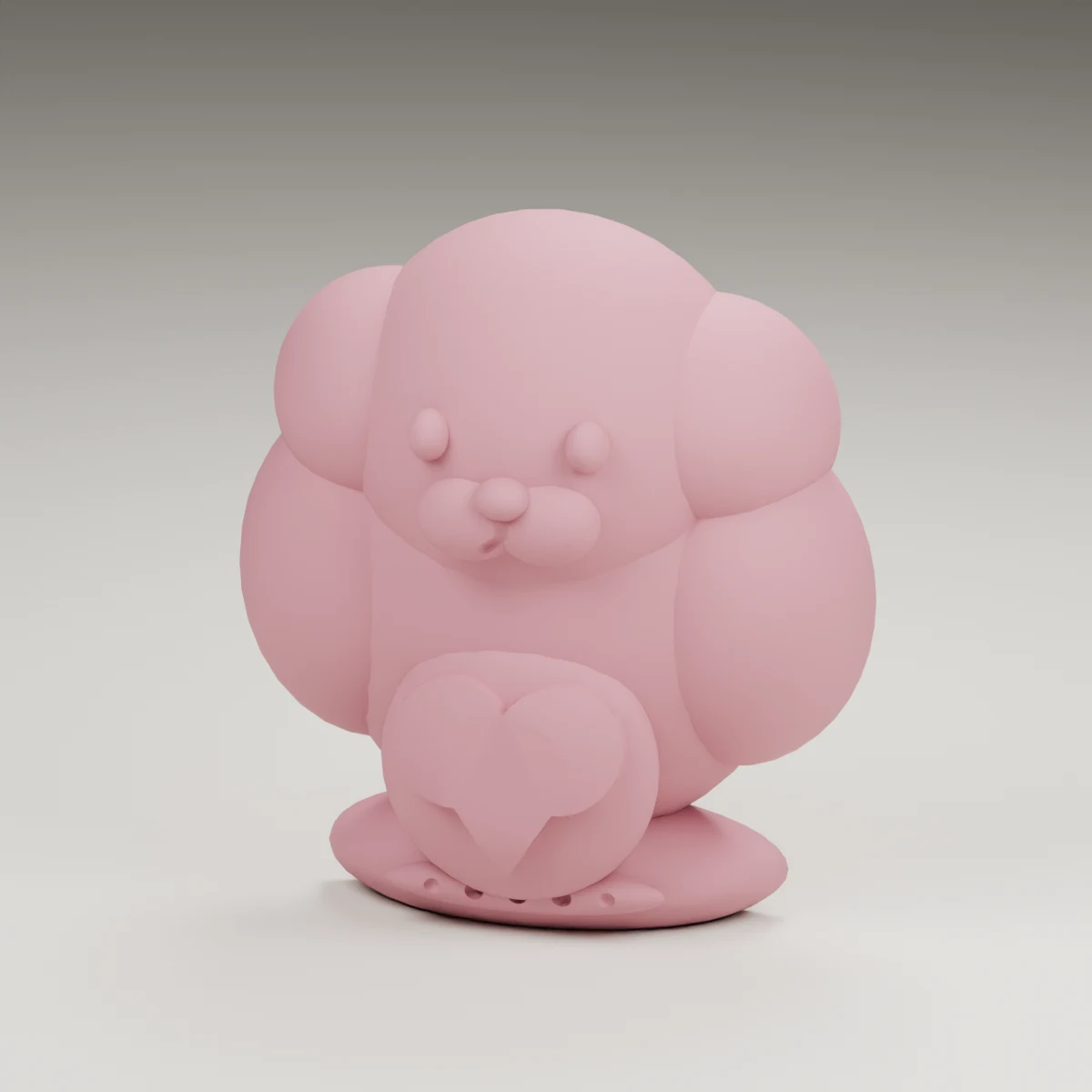 rainbow cloud — render of the supplied sculpted V2 geometry