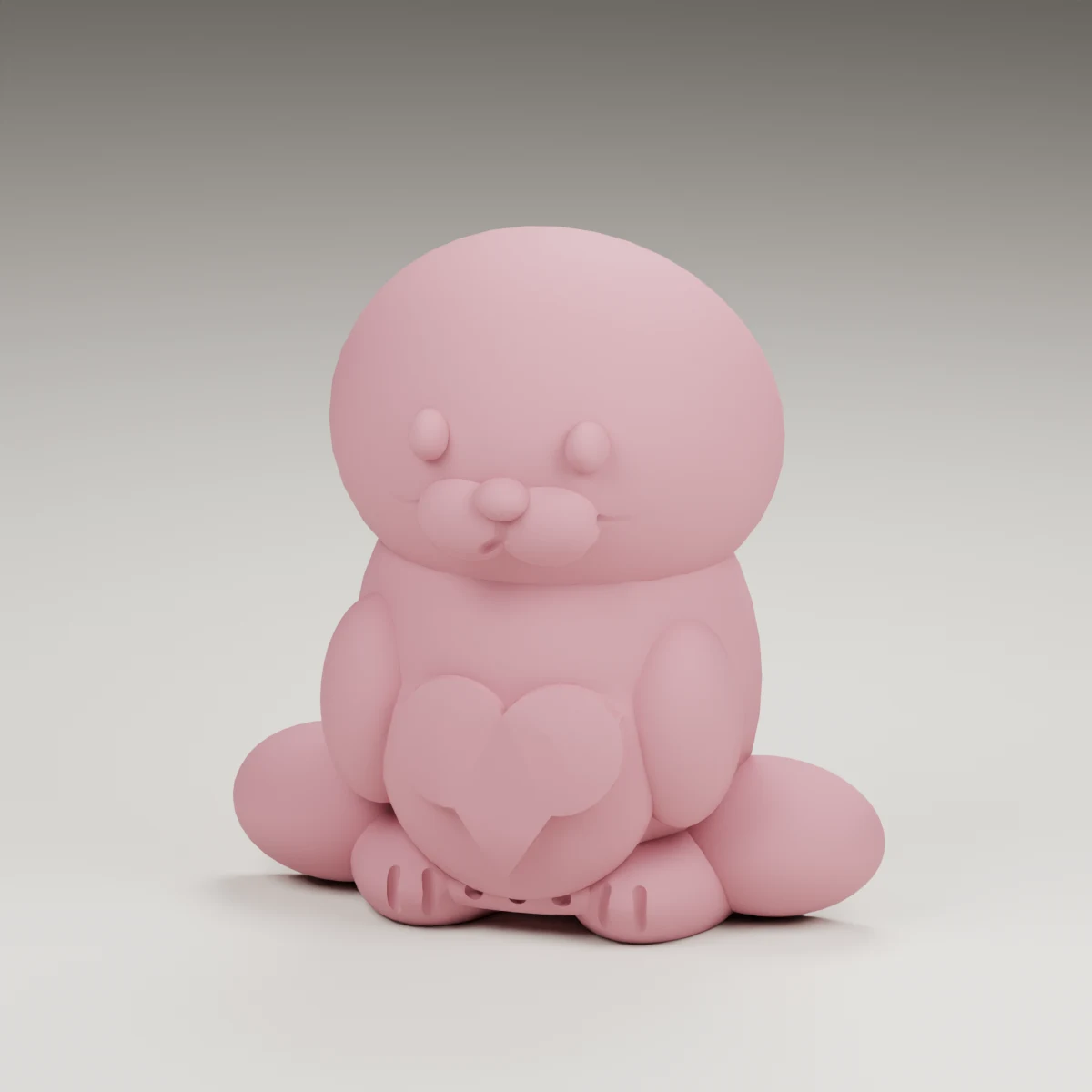 snowflake seal — render of the supplied sculpted V2 geometry