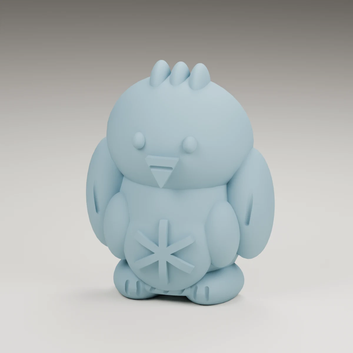 star eaglet — render of the supplied sculpted V2 geometry