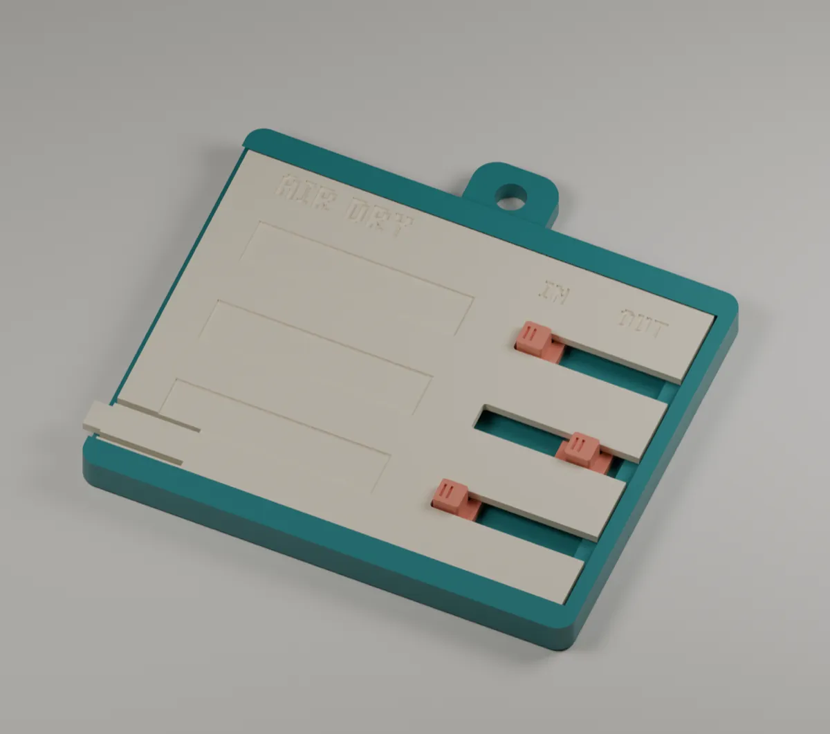 Dryer Checkpoint labeled sliding cover prototype