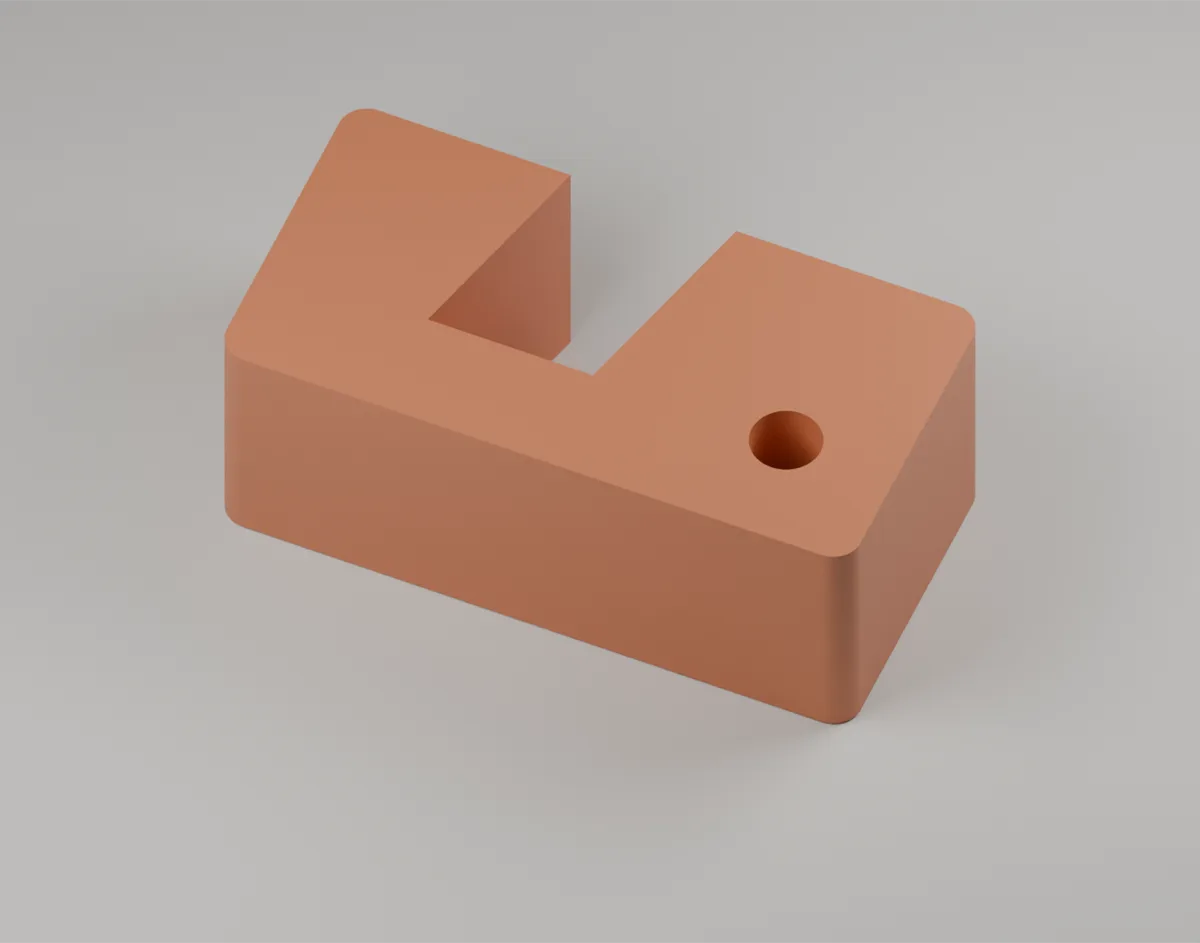 Pocket Perch landscape phone stand keychain prototype